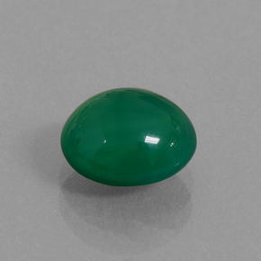 2.12カラットの天然フォレストグリーンアゲート（8.4×7.7 mm・オーバルカット）