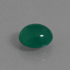 1.46カラットの天然フォレストグリーンアゲート（7.7×6.9 mm・オーバルカット）