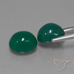 Shop natural 7.49ct フォレストグリーン 瑪瑙 gems, 楕円形, from インド at GemSelect. In stock, global shipping!