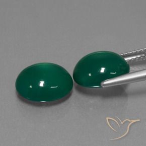 Shop natural 6.42ct グリーン 瑪瑙 gems, 楕円形, from インド at GemSelect. In stock, global shipping!