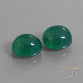 Shop natural 6.41ct フォレストグリーン 瑪瑙 gems, 楕円形, from インド at GemSelect. In stock, global shipping!