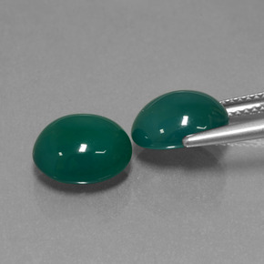 自然派の商品を探す 6.36ct クールグリーン 瑪瑙 宝石, オーバルカット, インド からGemSelectで. 在庫あり、世界各国へ発送!