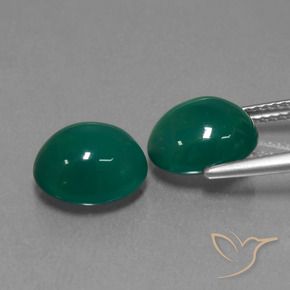 Shop natural 7.06ct ミディアムディープグリーン 瑪瑙 gems, 楕円形, from インド at GemSelect. In stock, global shipping!