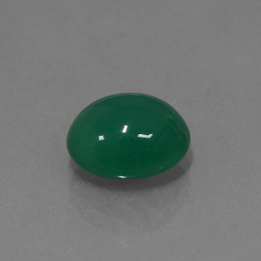 3.00カラットの天然フォレストグリーンアゲート（9.9×8.4 mm・オーバルカット）