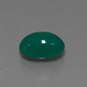 2.88カラットの天然グリーンアゲート（10.9×7.2 mm・オーバルカット）