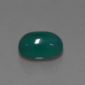 3.43カラットの天然グリーンアゲート（11.2×8 mm・オーバルカット）