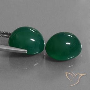Shop natural 17.12ct グリーン 瑪瑙 gems, 楕円形, from インド at GemSelect. In stock, global shipping!