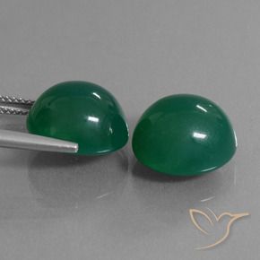 Shop natural 17.44ct ミディアムダークグリーン 瑪瑙 gems, 楕円形, from インド at GemSelect. In stock, global shipping!