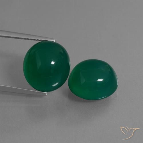 Shop natural 17.31ct ミディアムダークグリーン 瑪瑙 gems, 楕円形, from インド at GemSelect. In stock, global shipping!