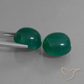 Shop natural 16.35ct グリーン 瑪瑙 gems, 楕円形, from インド at GemSelect. In stock, global shipping!