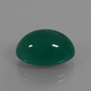 10.63カラットの天然グリーンアゲート（16.4×11.2 mm・オーバルカット）