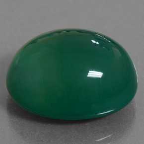 35.01カラットの天然グリーンアゲート（22.7×18.4 mm・オーバルカット）