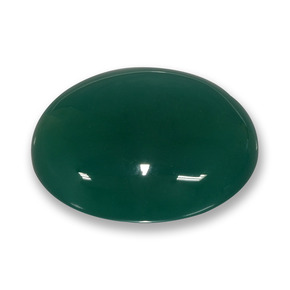 42.59カラットの天然クールグリーンアゲート（26.6×23.2 mm・オーバルカット）
