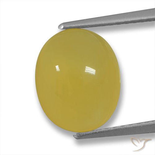 3.73ct 天然 ハニーイエロー 瑪瑙, 楕円形, 半透明