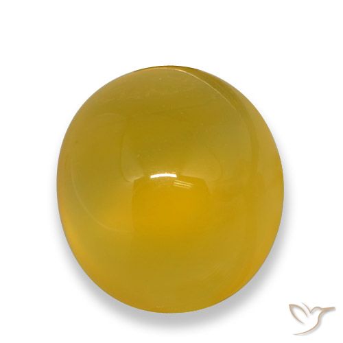 4.74ct 天然 深い黄色 瑪瑙, 楕円形, 半透明