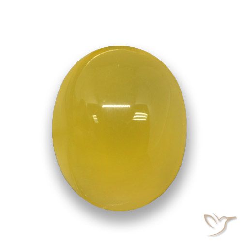 3.84ct 天然 ハニーイエロー 瑪瑙, 楕円形, 半透明