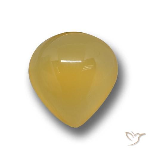 4.50ct 天然 ゴールデンオレンジ 瑪瑙, 洋梨の形, 半透明