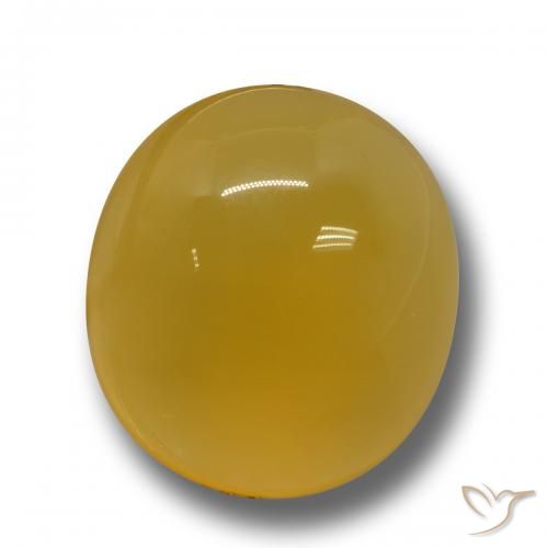 7.28ct 天然 ゴールデンオレンジ 瑪瑙, 楕円形, 半透明