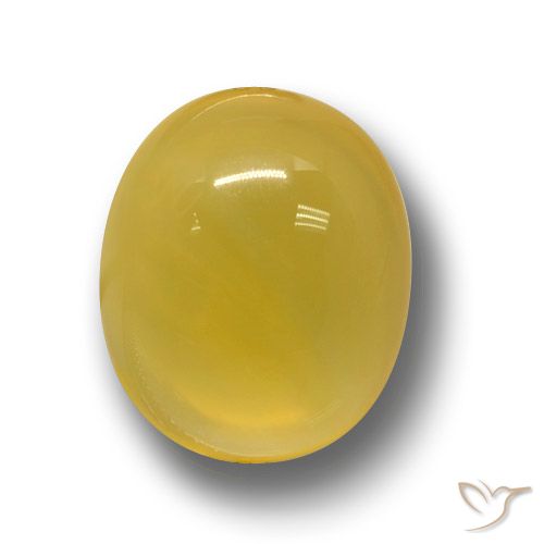4.28ct 天然 深い黄色 瑪瑙, 楕円形, 半透明