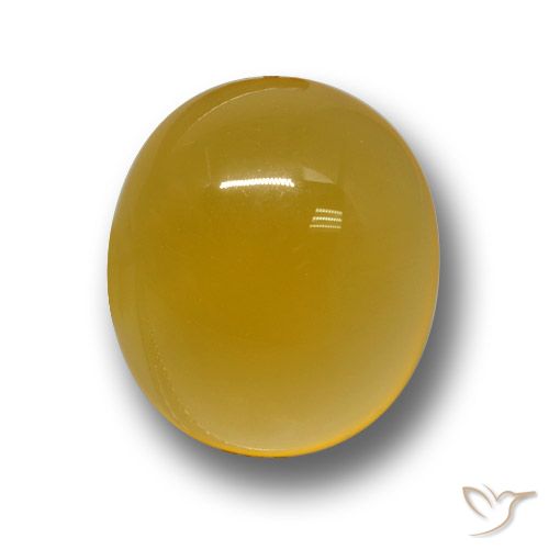 4.47ct 天然 深い黄色 瑪瑙, 楕円形, 半透明