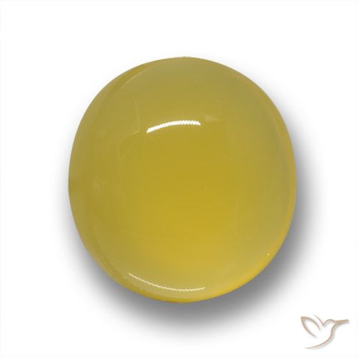 6.56ct 天然 ミディアムイエロー 瑪瑙, 楕円形, 半透明