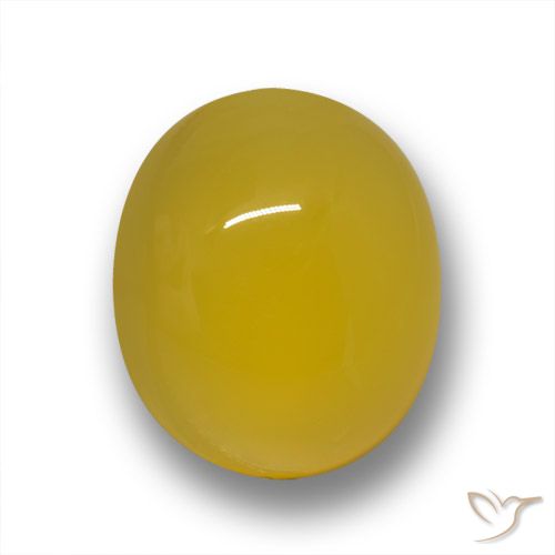 4.50ct 天然 ハニーイエロー 瑪瑙, 楕円形, 半透明