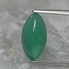 1.77カラットの天然クールグリーンアゲート（12.2×6.4 mm・マーキス）