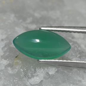 1.77カラットの天然クールグリーンアゲート（12.2×6.4 mm・マーキス）