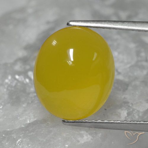 5.56ct 天然 黄色がかったゴールド 瑪瑙, 楕円形, 半透明