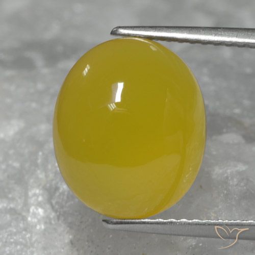 6.28ct 天然 ハニーイエロー 瑪瑙, 楕円形, 半透明