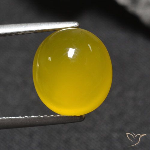 5.12ct 天然 ハニーイエロー 瑪瑙, 楕円形, 半透明