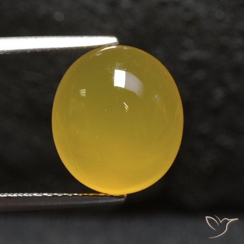 5.56ct 天然 ハニーイエロー 瑪瑙, 楕円形, 半透明