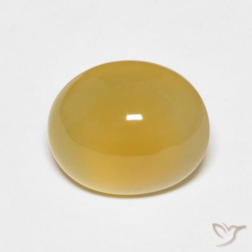 3.79ct 天然 深い黄色 瑪瑙, 楕円形, 半透明