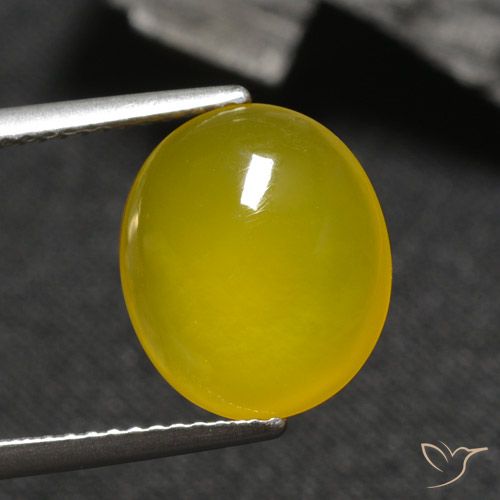 4.04ct 天然 黄色がかったゴールド 瑪瑙, 楕円形, 半透明