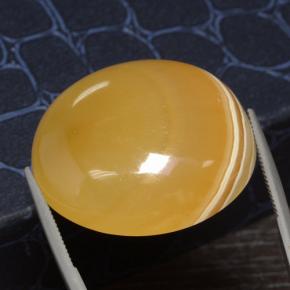 84.99カラットの天然マルチカラーアゲート（30.73 mm・ラウンドカット）
