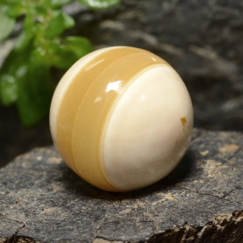 15.26カラットの天然マルチカラー瑪瑙、スフェア / ボール、オペーク