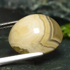 9.28カラットの天然マルチカラー瑪瑙、オーバルカット、オペーク