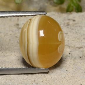 9.16カラットの天然マルチカラーアゲート（13×11 mm・オーバルカット）