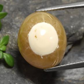 13.60カラットの天然マルチカラー瑪瑙、オーバルカット、半透明