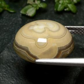 12.04カラットの天然マルチカラー瑪瑙、オーバルカット、オペーク