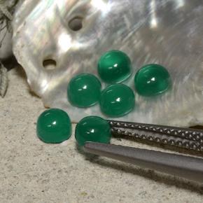 自然派の商品を探す 1.98ct ミディアムグリーン 瑪瑙 宝石, ラウンドカット, インド からGemSelectで. 在庫あり、世界各国へ発送!