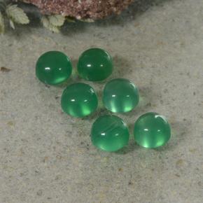 自然派の商品を探す 2.10ct ディープグリーン 瑪瑙 宝石, ラウンドカット, インド からGemSelectで. 在庫あり、世界各国へ発送!