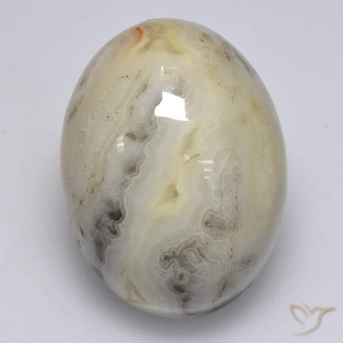 17.95カラットの天然マルチカラーアゲート（19.9x15.1 mm・オーバルカット）