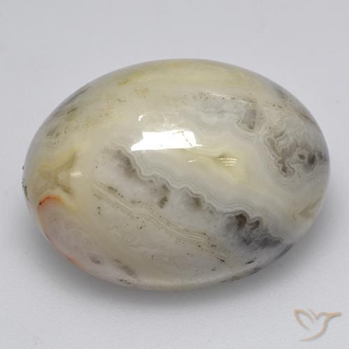 17.95カラットの天然マルチカラーアゲート（19.9x15.1 mm・オーバルカット）