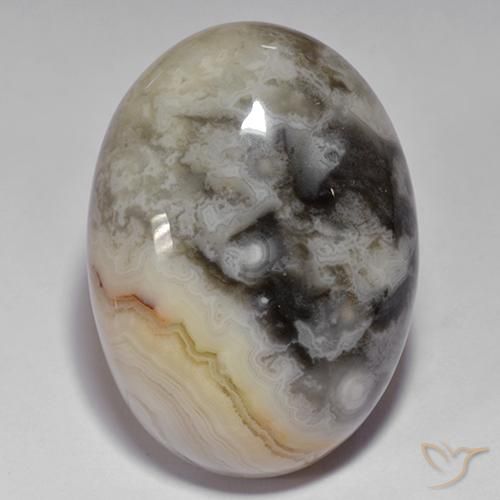 45.27ct 天然 マルチカラー 瑪瑙, 楕円形, オペーク