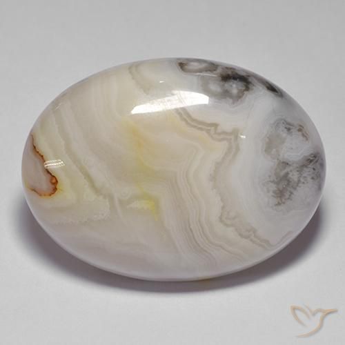 40.74ct 天然 マルチカラー 瑪瑙, 楕円形, オペーク