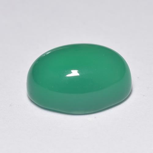1.48カラットの天然ライトグリーンアゲート（8.1×6.1 mm・オーバルカット）