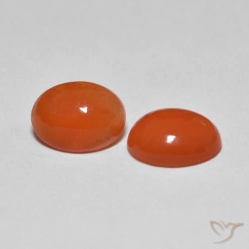 Shop natural 2.03ct ミディアムオレンジ 瑪瑙 gems, 楕円形, from インド at GemSelect. In stock, global shipping!
