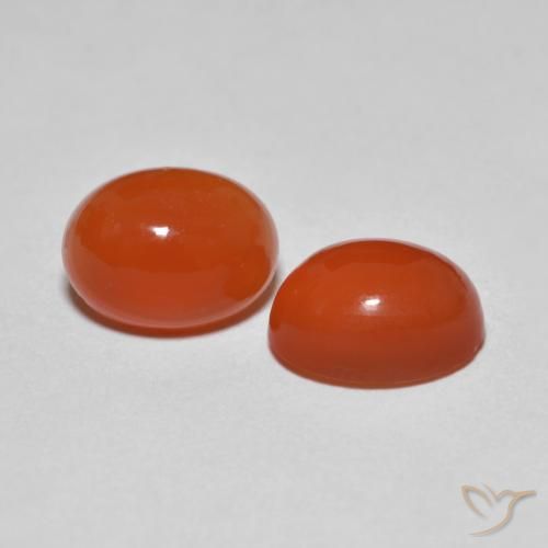 Shop natural 2.80ct ミディアムオレンジ 瑪瑙 gems, 楕円形, from インド at GemSelect. In stock, global shipping!