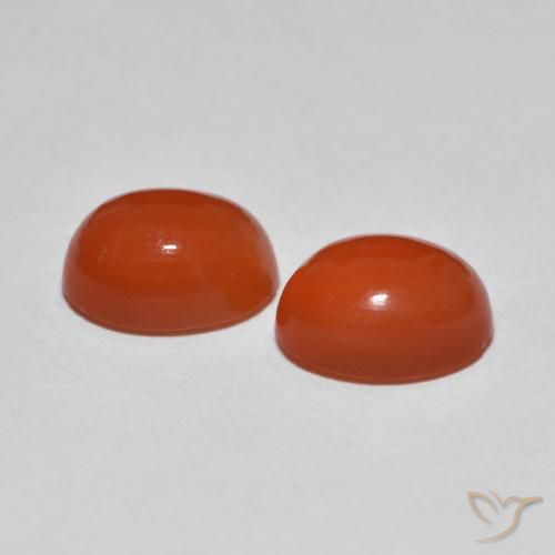Shop natural 2.80ct ミディアムオレンジ 瑪瑙 gems, 楕円形, from インド at GemSelect. In stock, global shipping!